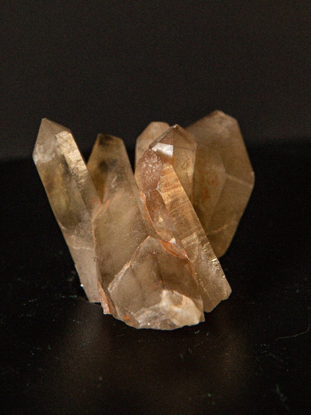 Natural Raw Smoky Quartz Crystal Cluster Home Altar Decor 3"